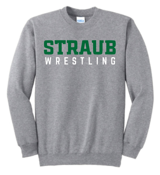 STRAUB WRESTLING 25 FLEECE CREW PULLOVER (Youth & Adult Unisex)