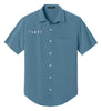 OBS Button-Up Short Sleeve Dress Shirt (Men)