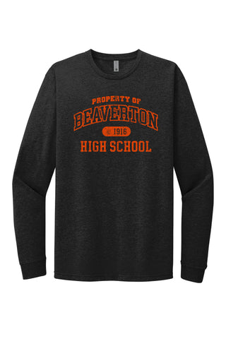 Property of Beaverton Vintage Long Sleeve Tee (Adult Unisex)