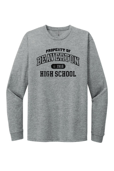 Property of Beaverton Vintage Long Sleeve Tee (Adult Unisex)