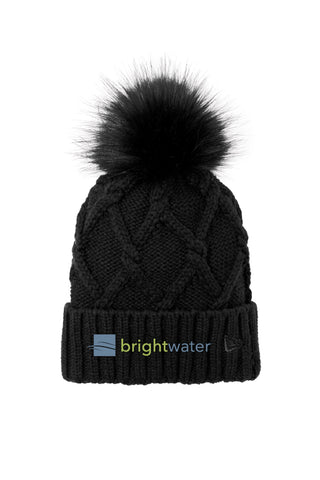 Brightwater Faux Fur Pom Beanie (One Size)