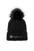 Brightwater Faux Fur Pom Beanie (One Size)