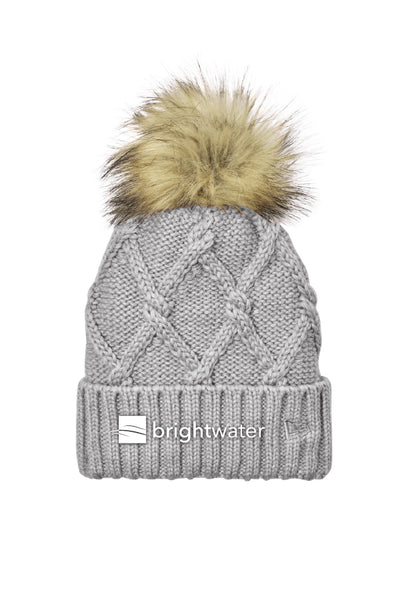 Brightwater Faux Fur Pom Beanie (One Size)