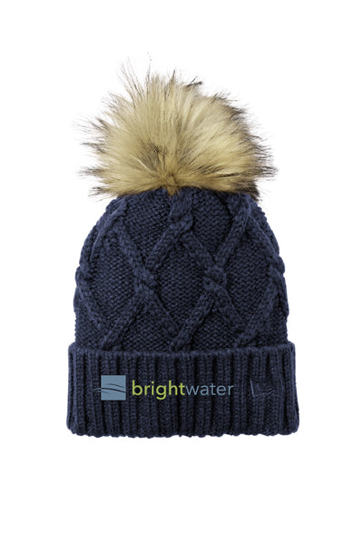 Brightwater Faux Fur Pom Beanie (One Size)