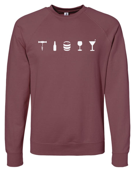 OBS Lightweight Crew Sweatshirt w/ Full Chest Screen Print (Unisex)