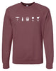 OBS Lightweight Crew Sweatshirt w/ Full Chest Screen Print (Unisex)