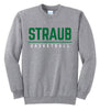 STRAUB BASKETBALL 25 CREW FLEECE PULLOVER (YOUTH & ADULT UNISEX)