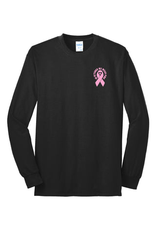 Cardinal In October We Wear Pink Long Sleeve Tee (Adult Unisex)