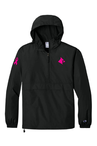 Cardinal Cancer Ribbon Champion® Packable Anorak Jacket (Adult Unisex)
