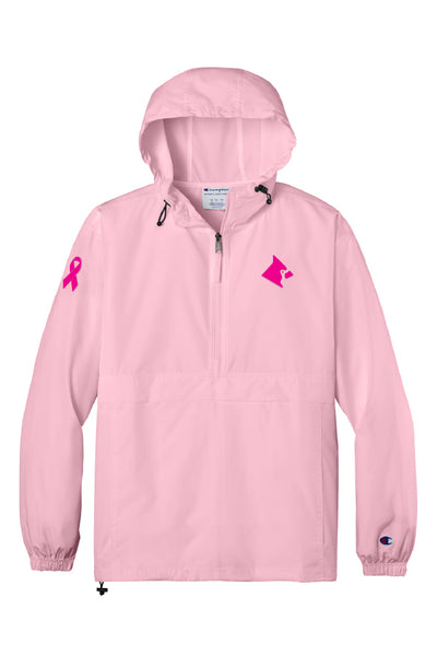 Cardinal Cancer Ribbon Champion® Packable Anorak Jacket (Adult Unisex)