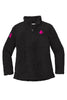 Cardinal Cancer Ribbon Cozy 1/4-Zip Fleece (Womens)