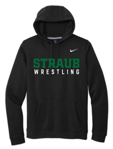 STRAUB WRESTLING 25 NIKE PULLOVER CLUB FLEECE HOODIE (Adult Unisex)