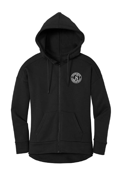 Ensworth Fleece Drop Shoulder Full-Zip Hoodie (Womens)