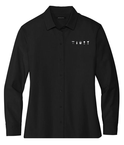 OBS Button-Up Long Sleeve Dress Shirt (Women)