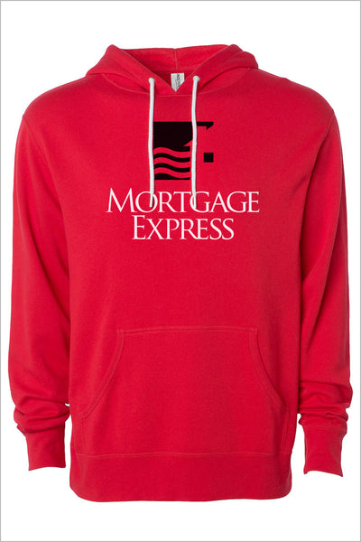 Mortgage Express Lightweight Fleece Hooded Sweatshirt (Unisex)