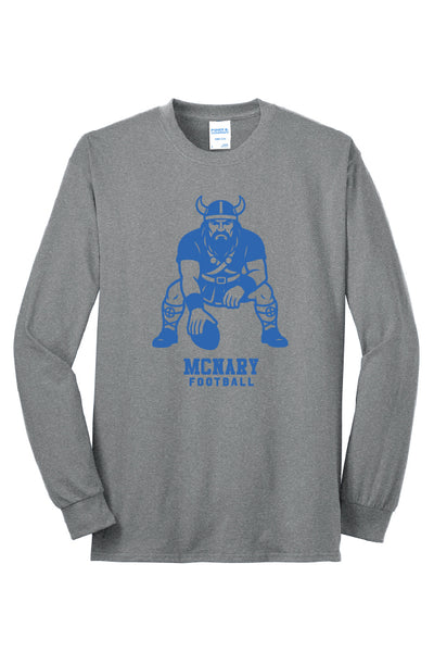 McNary Football Long Sleeve Tee (Adult Unisex)