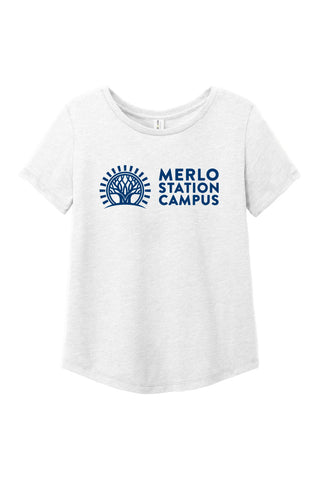 Merlo Station Allmade® Relaxed Tri-Blend Scoop Neck Tee (Womens)