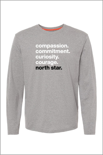 North Star Four C's Long Sleeve Tee (Adult Unisex)