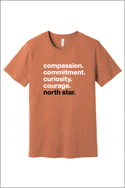 North Star Four C's Short Sleeve Tee (Adult Unisex)