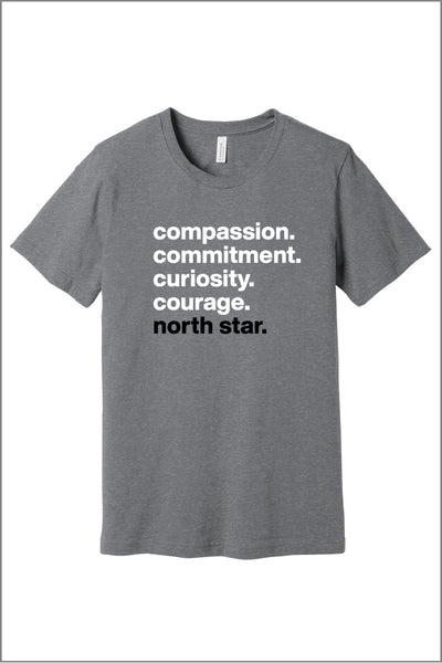 North Star Four C's Short Sleeve Tee (Adult Unisex)