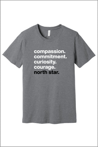 North Star Four C's Short Sleeve Tee (Adult Unisex)