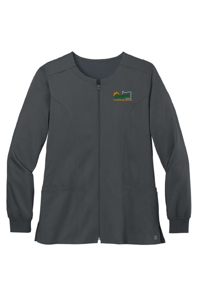 OOM Snap-Front Scrub Jacket (Womens)