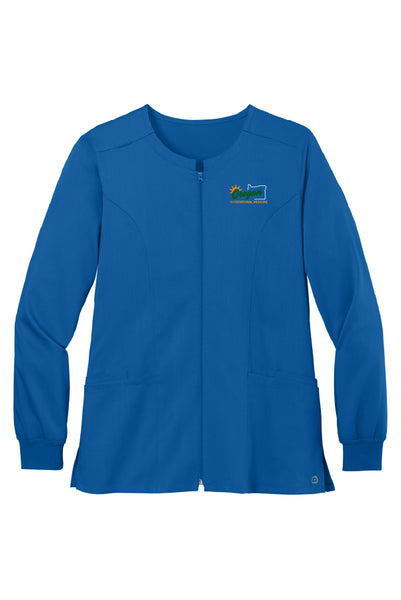 OOM Snap-Front Scrub Jacket (Womens)