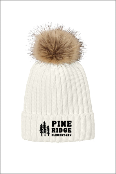 Pine Ridge Faux Fur Pom Beanie (Womens)