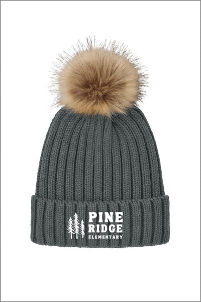 Pine Ridge Faux Fur Pom Beanie (Womens)
