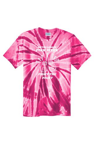 Pink Week Short Sleeve Tie-Dye Tee (Adult Unisex)