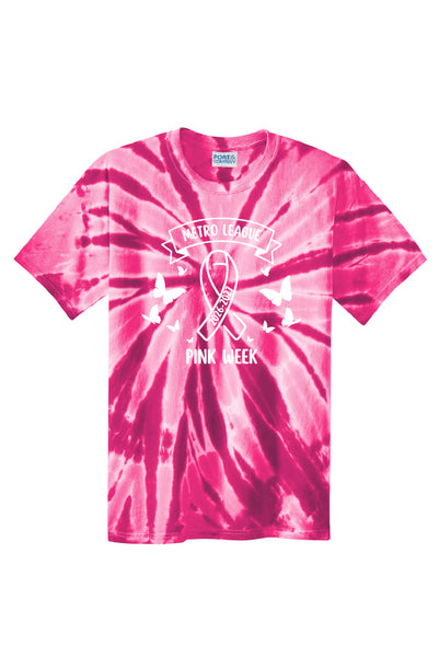 Pink Week Short Sleeve Tie-Dye Tee (Adult Unisex)