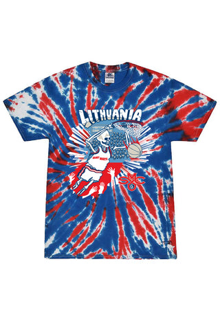 Saint Mary's Lithuania Union Jack Tie-Dyed Tee (Adult Unisex)