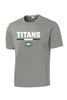 25 Titans Stripe Short Sleeve Tech Tee (Adult Unisex)