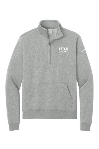 Titan Volleyball Nike Club Fleece Sleeve Swoosh 1/2-Zip (Womens)