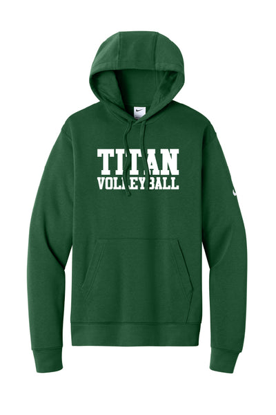 Titan Volleyball Nike Club Fleece Sleeve Swoosh Pullover Hoodie (Adult Unisex)