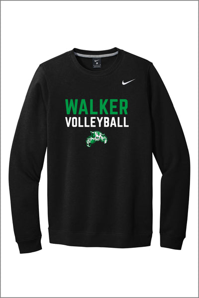 Walker Volleyball 25 Nike Club Fleece Crewneck (Adult Unisex)