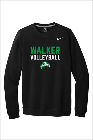 Walker Volleyball 25 Nike Club Fleece Crewneck (Adult Unisex)