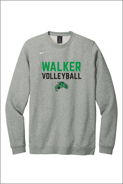 Walker Volleyball 25 Nike Club Fleece Crewneck (Adult Unisex)