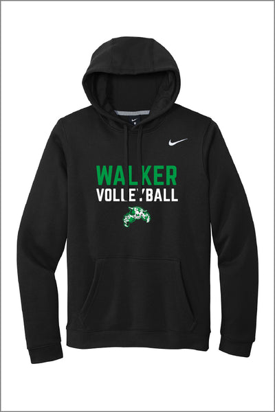 Walker Volleyball 25 Nike Club Fleece Pullover Hoodie (Adult Unisex)