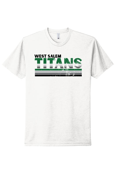 West Salem Football Titan Stripes Short Sleeve Tee (Adult Unisex)