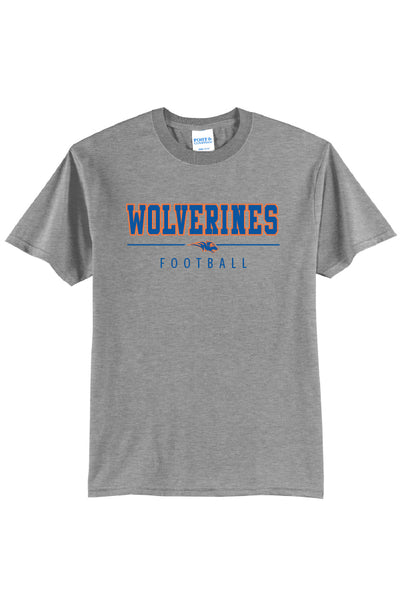 Wolverines Football Short Sleeve Tee (Youth and Adult Unisex Sizes)