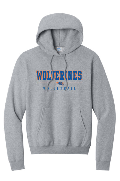Wolverines Volleyball Hoodie (Youth and Adult Unisex Sizes)