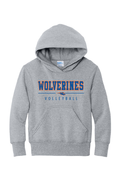 Wolverines Volleyball Hoodie (Youth and Adult Unisex Sizes)