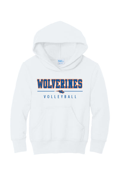 Wolverines Volleyball Hoodie (Youth and Adult Unisex Sizes)