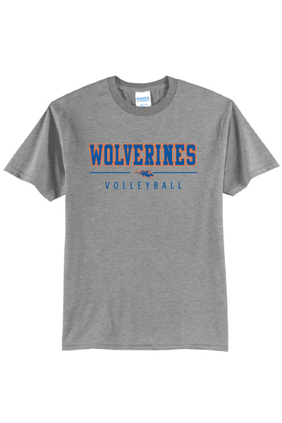 Wolverines Volleyball Short Sleeve Tee (Youth and Adult Unisex Sizes)