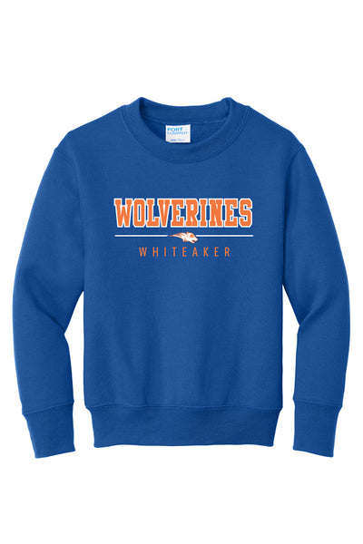 Whiteaker Wolverines Crewneck (Youth and Adult Unisex Sizes)