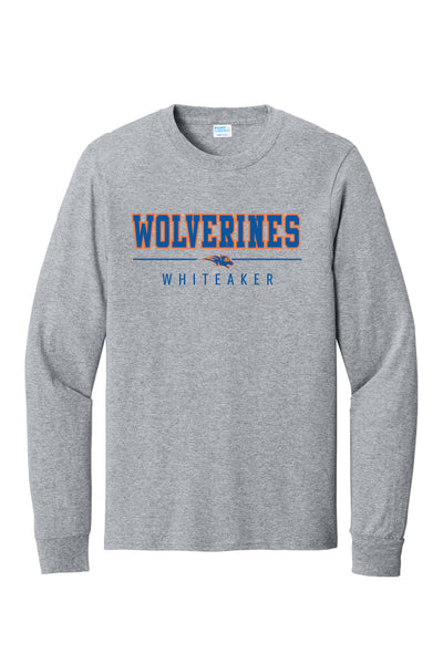 Whiteaker Wolverines Long Sleeve Tee (Youth and Adult Unisex Sizes)