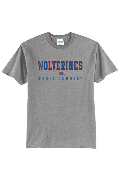 Wolverines Cross Country Short Sleeve Tee (Youth and Adult Unisex Sizes)