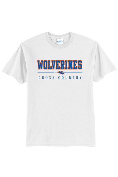 Wolverines Cross Country Short Sleeve Tee (Youth and Adult Unisex Sizes)