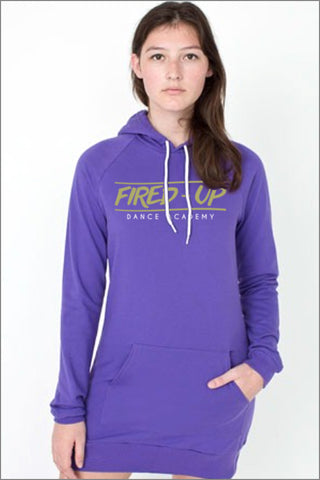Fired-Up Pullover Raglan Hoodie Dress